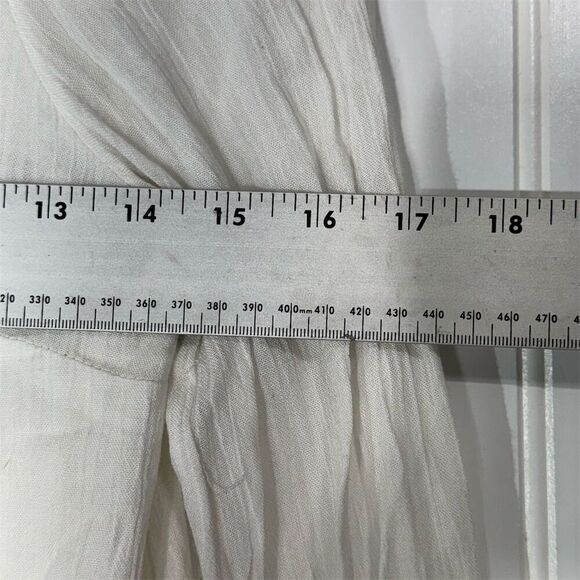 Lovers + Friends White Embroidered Tunic Dress XS Boho Peasant Top Festival Vibe - Picture 4 of 8